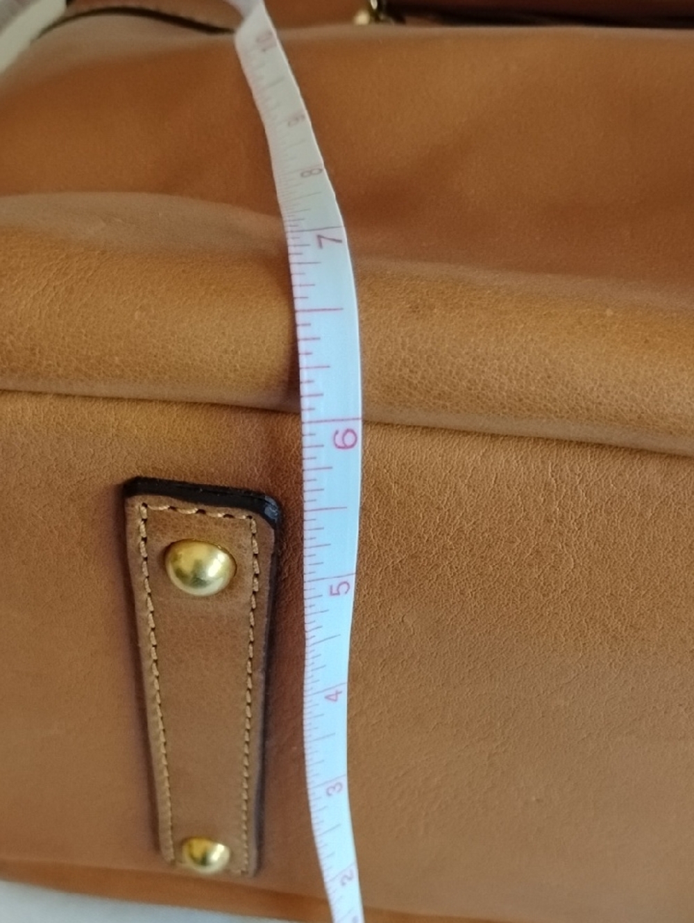 NWT Florentina Clayton Leather Satchel Natural 8L419-NA - Picture 12 of 14